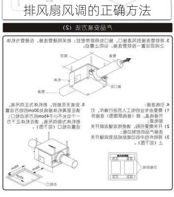 排风扇风调的正确方法