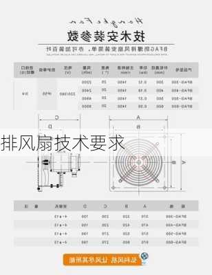 排风扇技术要求