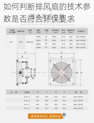 如何判断排风扇的技术参数是否符合环保要求