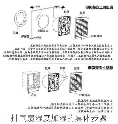 排气扇湿度加湿的具体步骤