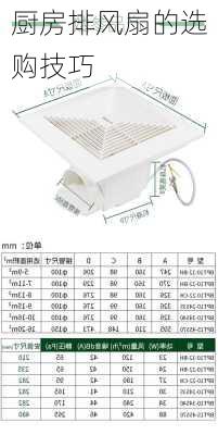 厨房排风扇的选购技巧