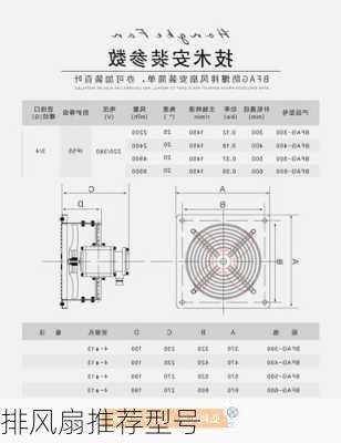 排风扇推荐型号