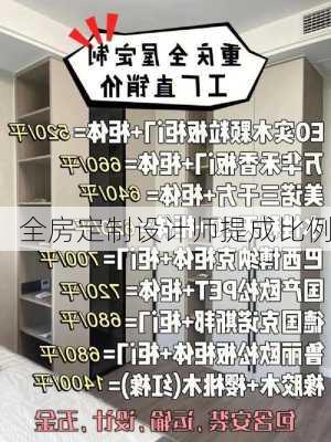 全房定制设计师提成比例