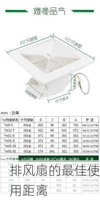 排风扇的最佳使用距离