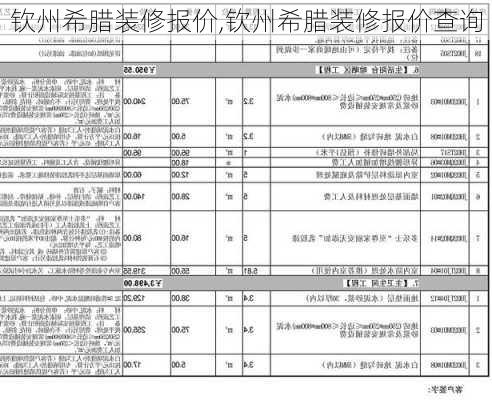 钦州希腊装修报价,钦州希腊装修报价查询