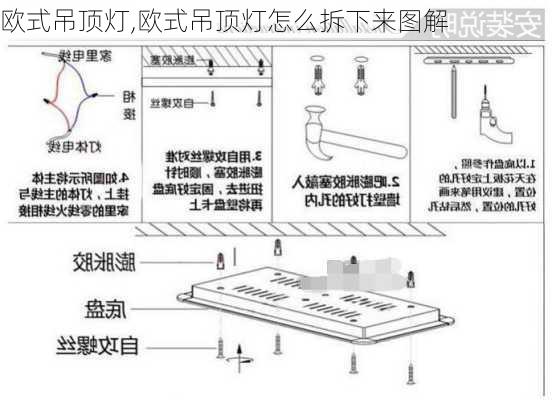 欧式吊顶灯,欧式吊顶灯怎么拆下来图解