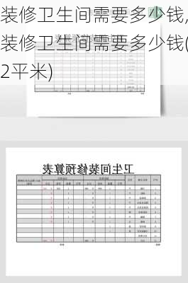 装修卫生间需要多少钱,装修卫生间需要多少钱(2平米)