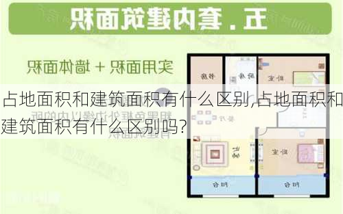 占地面积和建筑面积有什么区别,占地面积和建筑面积有什么区别吗?