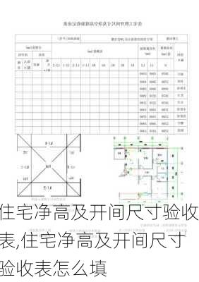 住宅净高及开间尺寸验收表,住宅净高及开间尺寸验收表怎么填