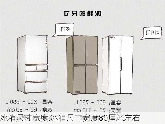 冰箱尺寸宽度,冰箱尺寸宽度80厘米左右