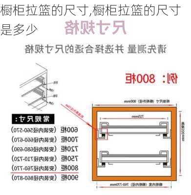 橱柜拉篮的尺寸,橱柜拉篮的尺寸是多少