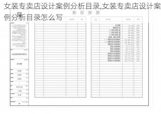 女装专卖店设计案例分析目录,女装专卖店设计案例分析目录怎么写