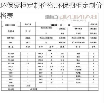 环保橱柜定制价格,环保橱柜定制价格表