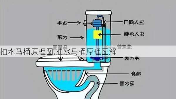 抽水马桶原理图,抽水马桶原理图解