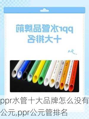 ppr水管十大品牌怎么没有公元,ppr公元管排名